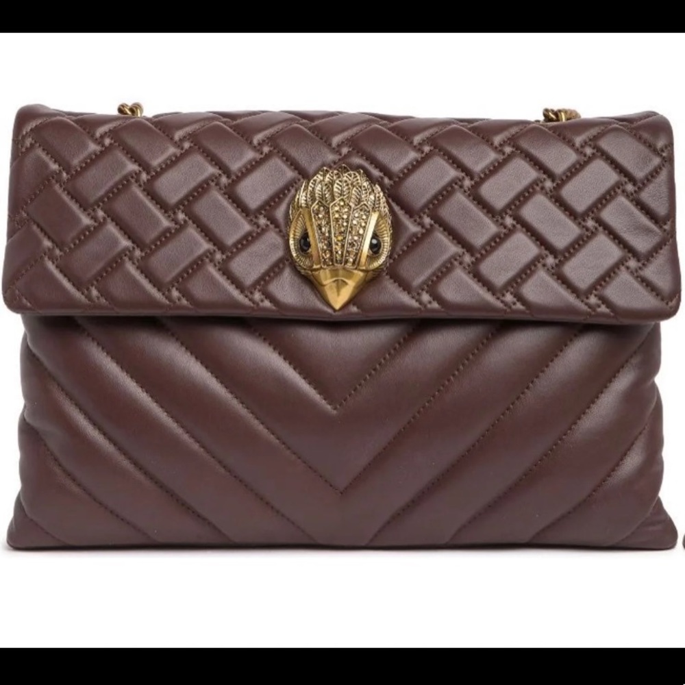 Kurt Geiger Brown Kensington XXL bag NWT and dustbag